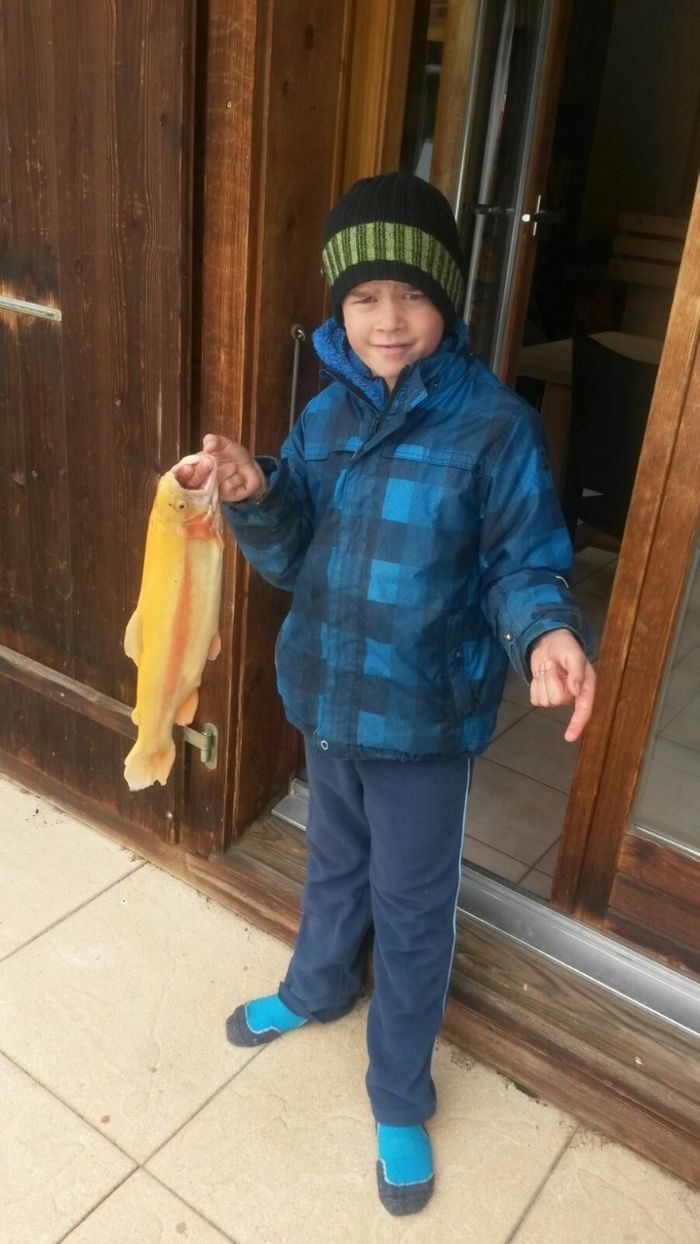 La belle truite de 1kgr200 pêché par le jeune Raphaël Copt. Bravo !
01.05.2016
